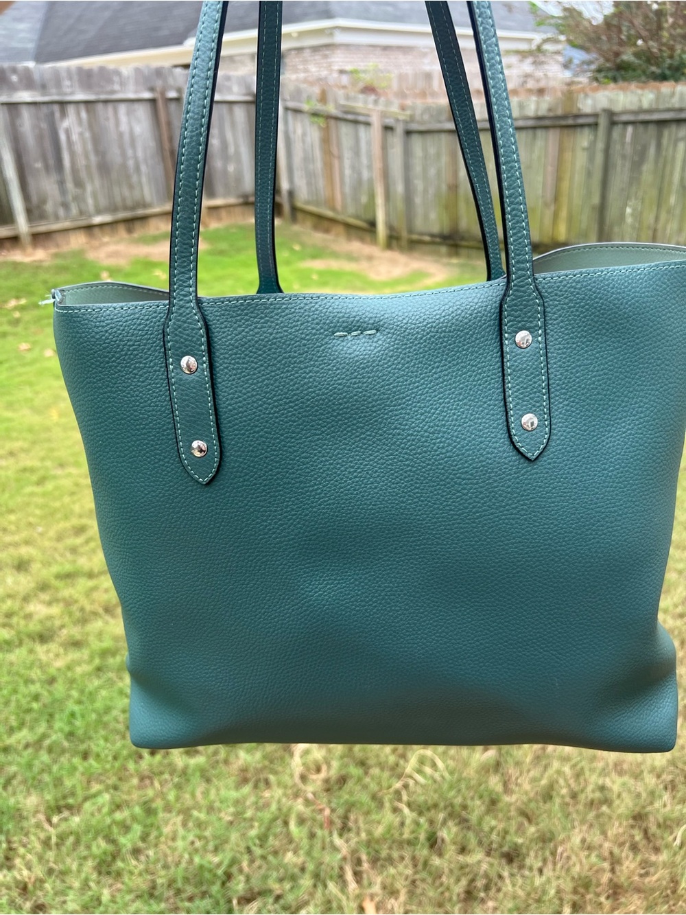 COACH Central Tote 39 Smooth Leather Peacock 🦚 - Picture 13 of 16